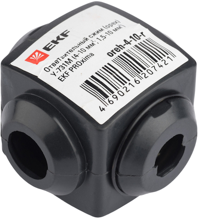 oreh-4-10-r Ответвительный сжим (орех) У731М (4-10 мм2; 1,5-10 мм2) EKF розничный стикер