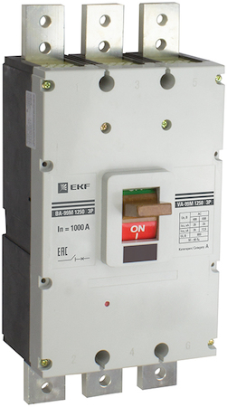 mccb99-1250-1250m Выключатель автоматический ВА-99М 1250/1250А 3P 35кА EKF PROxima