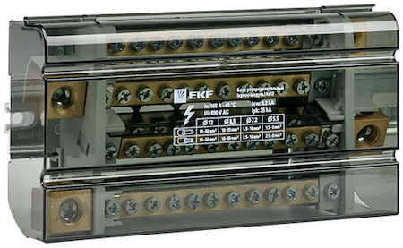 db-160-4x12 Блок распределительный (кросс-модуль) 160A (4x12) EKF PROxima
