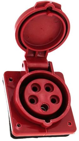 Фото EKF ps-415-16-380 Розетка стационарная внутренняя 415 3Р+РЕ+N 16А 380В IP44 PROxima