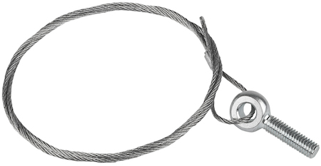 trrbm8-3 Трос стальной с рым-болтом М8 L=3м (2мм) EKF