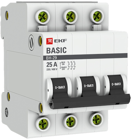 SL29-3-25-bas Выключатель нагрузки 3P 25А ВН-29 EKF Basic