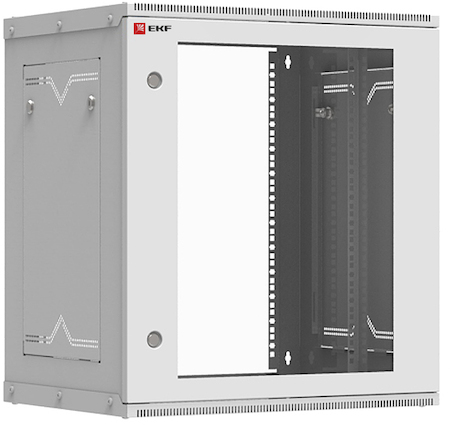 ITB12G450D Шкаф телекоммуникационный настенный разборный 12U (600х450) дверь стекло, Astra серия EKF PROxima