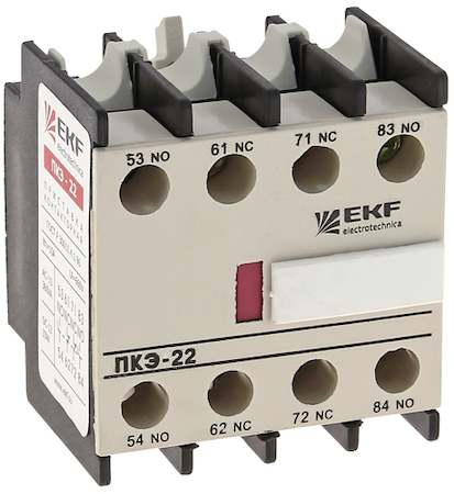 ctr-sc-25 Приставка контактная ПКЭ-22 2NO+2NC EKF PROxima