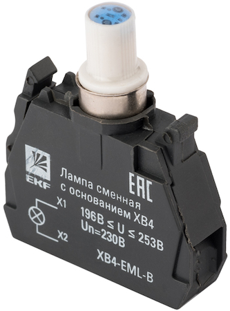XB4-EML-B Лампа сменная c основанием XB4 синяя 230В EKF PROxima