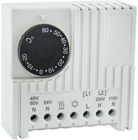 Фото EKF thermo-no-nc-din Термостат NO/NC (охлаждение/обогрев) на DIN-рейку 5-10А 230В IP20 PROxima