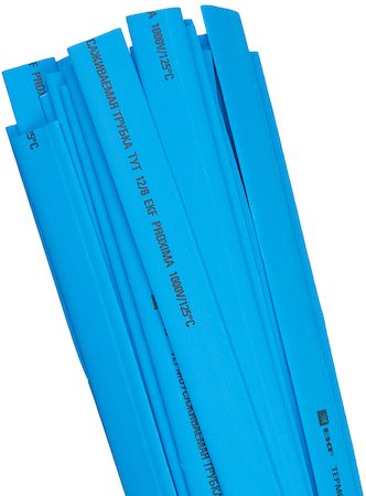 Фото EKF tut-10-g-1m Термоусаживаемая трубка ТУТ 10/5 синяя в отрезках по 1м PROxima