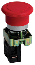 Фото EKF xb2-bs542 Кнопка BS542 поворотная красная грибок NC PROxima