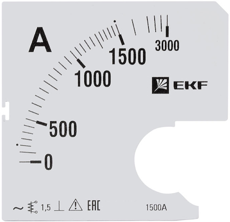 s-a961-1500 Шкала сменная для A961 1500/5А-1,5 EKF PROxima