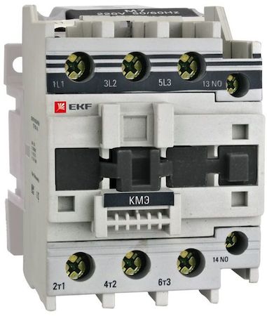 Фото EKF ctr-s-65-220 Контактор КМЭ малогабаритный 65А 220В NO+NC PROxima