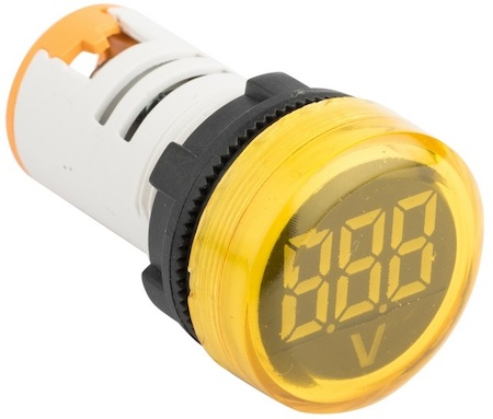 ed16-22vd-y Индикатор значения напряжения желтый ED16-22VD  EKF PROxima