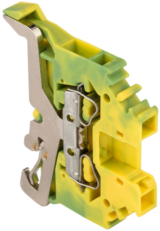 plc-jxb-s-2.5pe Колодка клеммная самозажимная JXB-S-2.5 24А земля EKF PROxima