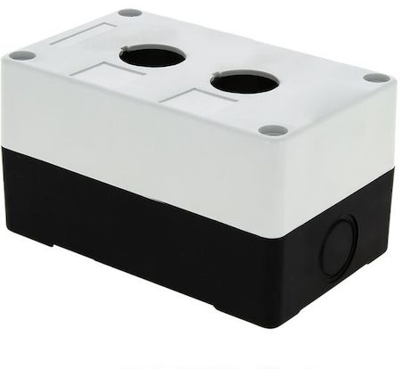 Фото EKF cpb-102-w Корпус КП102 пластиковый 2 кнопки белый PROxima