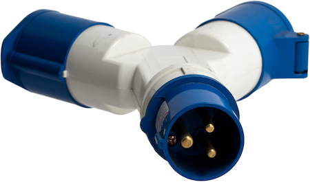 ps-1012-4h-16-110 Розетка двухлучевая 1012-4h 2Р+РЕ 16А 110В IP44 EKF PROxima