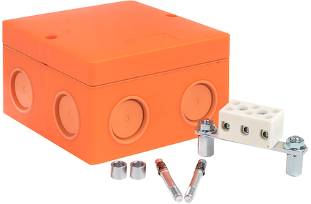plc-kmrf-101-310 Коробка распаячная огнестойкая (101х101х62) 3 клеммные колодки/1,5-10мм²/8 мв IP66 EKF PROxima