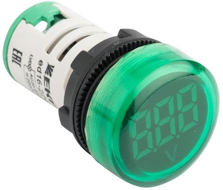 ed16-22vd-g Индикатор значения напряжения зеленый ED16-22VD EKF PROxima