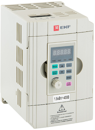 Фото EKF VT100-1R5-3B Преобразователь частоты 1.5/2.2кВт 3х400В VECTOR-100 PROxima
