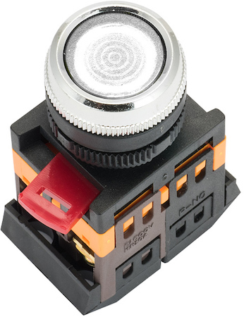 ablfs-22-w Кнопка ABLFS-22 с подсветкой белый NO+NC 230В EKF PROxima