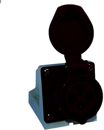 ps-124-32-380 Розетка стационарная наружная 124 3Р+РЕ 32А 380В IP44 EKF PROxima