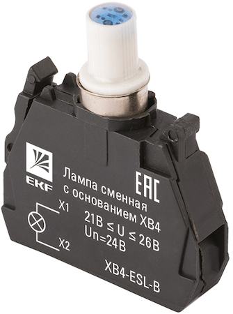 XB4-ESL-B Лампа сменная c основанием XB4 синяя 24В EKF PROxima