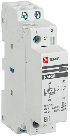 Фото EKF km-1-20-11 Контактор модульный КМ 20А NО+NC (1 мод.) PROxima