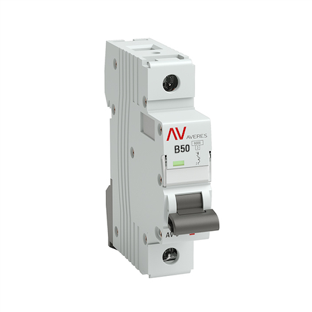 mcb10-1-50B-av Выключатель автоматический AV-10 1P 50A (B) 10kA EKF AVERES
