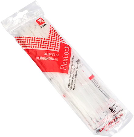 EKF plc-fl-ctsw-4.8x200-r Хомут P6.6 стандартный (б), 4.8x200 (50шт) FlexLock PROxima