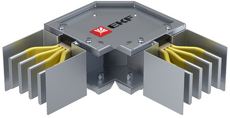 EKF HPA32EH45 Угловая горизонтальная секция 3200 А IP55 AL 3L+N+PE(КОРПУС)