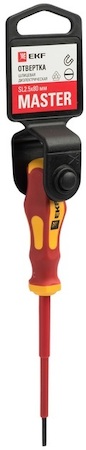 sl-2.5-80-mas-in Отвертка Master SL2.5x80 мм 1000В EKF Basic