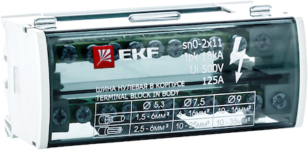 Фото EKF sn0-2x11 Шина нулевая в корпусе (2х11) PROxima
