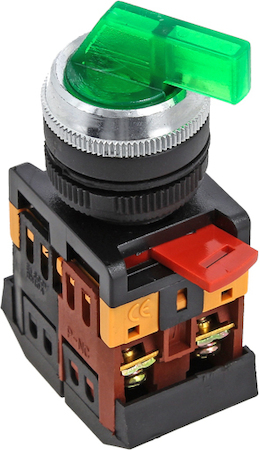 psw-anlc-2p-g-380 Переключатель ANLC-22 2P зеленый с подсветкой 380В NO+NC EKF PROxima