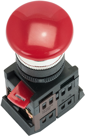 pbn-aeal-r Кнопка AEAL-22  красная с фиксацией NO+NC Грибок EKF PROxima