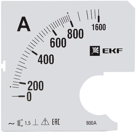 s-a961-800 Шкала сменная для A961 800/5А-1,5 EKF PROxima