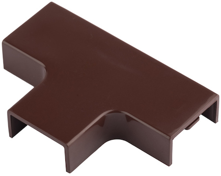 Фото EKF tchd-40-16x4 Угол T-образный (40х16) (4 шт) Plast PROxima под темное дерево