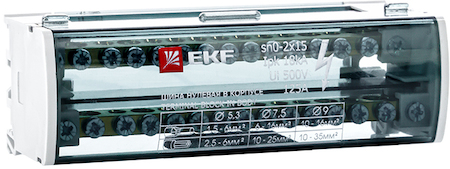 Фото EKF sn0-2x15 Шина нулевая в корпусе (2х15) PROxima