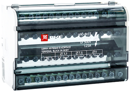 Фото EKF sn0-4x15 Шина нулевая в корпусе (4х15) PROxima