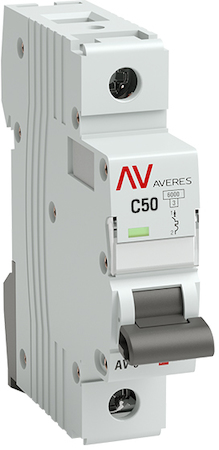 mcb10-1-50C-av Выключатель автоматический AV-10 1P 50A (C) 10kA EKF AVERES