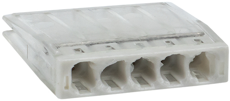 plc-smk-2273-245 Строительно-монтажная клемма СМК 2273-245 (с пастой) 5 отверстий 0,5-2.5мм2 (100шт.) EKF PROxima