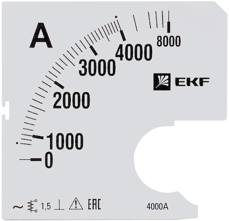 s-a961-4000 Шкала сменная для A961 4000/5А-1,5 EKF PROxima