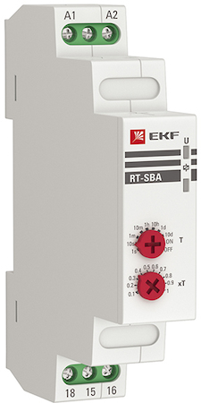 rt-sba-12-240 Реле времени RT-SBA (задержка времени включ.) 12-240В EKF PROxima