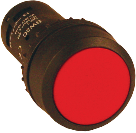 Фото EKF sw2c-11s-r Кнопка SW2C-11 возвратная красная NO+NC PROxima