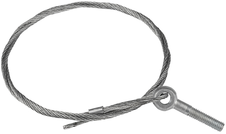 trrbm6-2 Трос стальной с рым-болтом М6 L=2м (2мм) EKF