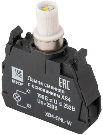 XB4-EML-W Лампа сменная c основанием XB4 белая  230В EKF PROxima