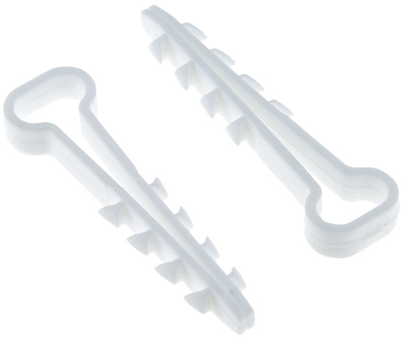 Фото EKF plc-cd-6x14w Дюбель-хомут (6х14 мм) для плоского кабеля белый (50 шт.) PROxima