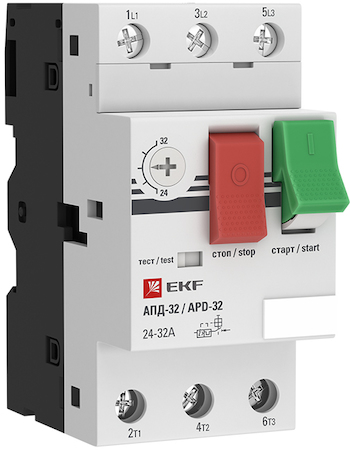 Фото EKF apd2-20-25 Выключатель авт. защиты двиг. АПД-32 20-25А