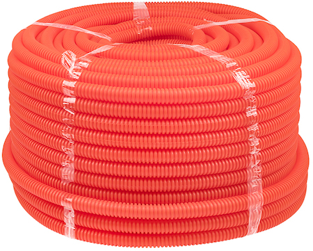 tpnd-16-o Труба гофр. ПНД Plast с зондом  d16мм (100м.) оранжевая EKF PROxima