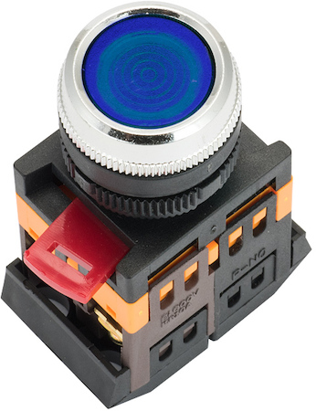 ablfs-22-b Кнопка ABLFS-22 с подсветкой синий NO+NC 230В EKF PROxima