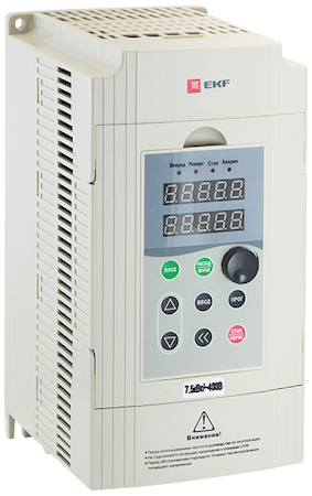 Фото EKF VT100-7R5-3B Преобразователь частоты 7.5/11кВт 3х400В VECTOR-100 PROxima