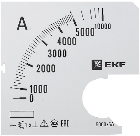 s-a961-5000 Шкала сменная для A961 5000/5А-1,5 EKF PROxima