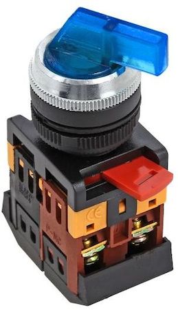 psw-anlc-3p-b-380 Переключатель ANLC-22 3P синий с подсветкой 380В NO+NC EKF PROxima